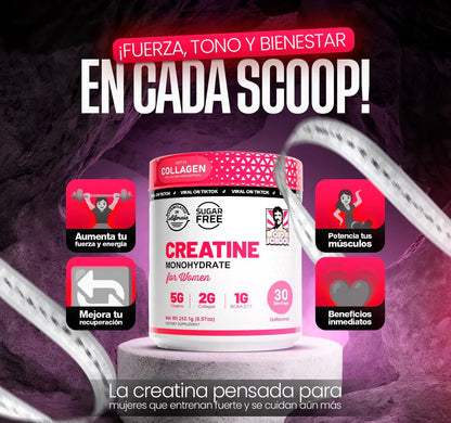 Old School® Monohidrato de creatina para mujeres 2x1! Tiempo limitado