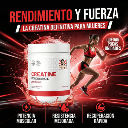 Old School® Monohidrato de creatina para mujeres 2x1! Tiempo limitado